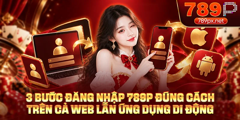 Ba bước đăng nhập 789P đúng cách trên cả web lẫn ứng dụng di động