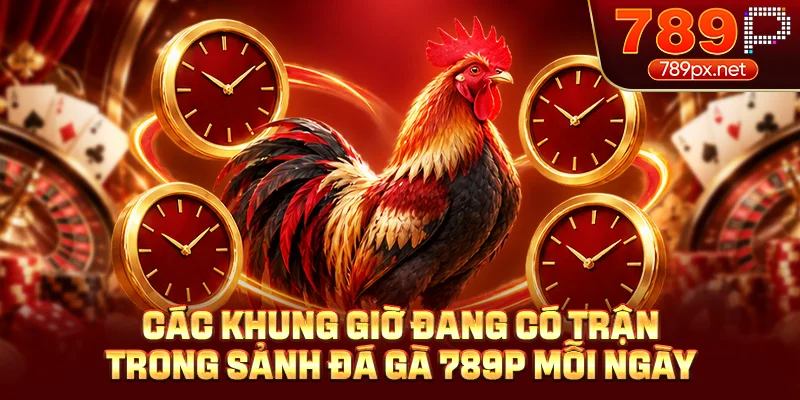 Các khung giờ đang có trận trong sảnh đá gà 789P mỗi ngày