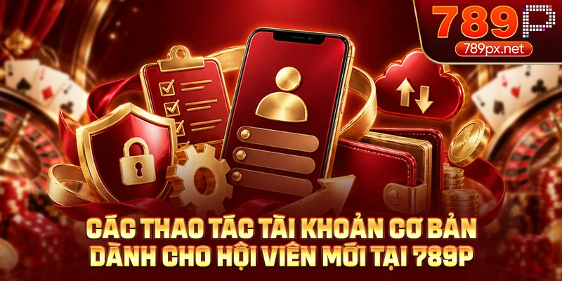 Các thao tác tài khoản cơ bản dành cho hội viên mới tại 789P