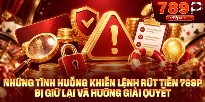 Những tình huống khiến lệnh rút tiền 789P bị giữ lại và hướng giải quyết